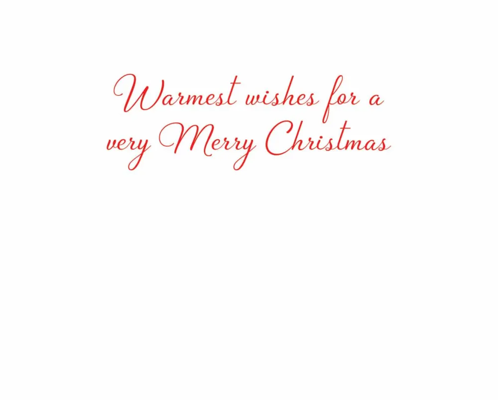 Caspari Christmas And Holiday Cards|Boxed Holiday Cards|Decorated Staircase And Christmas Tree Classic Boxed Christmas Cards - includes 15 cards & envelopes