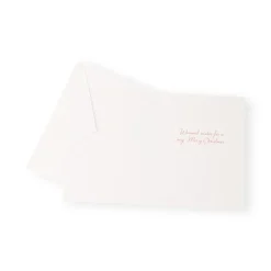 Caspari Christmas And Holiday Cards|Boxed Holiday Cards|Decorated Staircase And Christmas Tree Classic Boxed Christmas Cards - includes 15 cards & envelopes