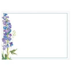 Caspari Correspondence Cards|Delphinium Correspondence Cards - 12 Per Package