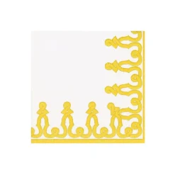 Caspari Boxed Cocktail Napkins|Dessin Passementerie Dijon Paper Lin Boxed Cocktail Napkins - 30 Per Package