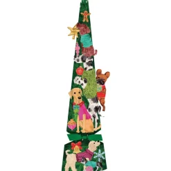 Caspari Christmas Crackers|Celebration Crackers|Dogs Decorating Tree Pet Favors - 1 Each
