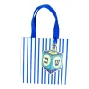 Caspari Christmas Gift & Bottle Bags|Hanukkah|Dreidel And Stripes Gift Bags - 1 Each