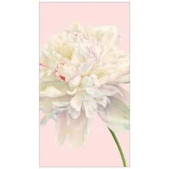 Caspari Paper Guest Towels|Duchess Peonies Paper Guest Towel Napkins in Blush - 15 Per Package
