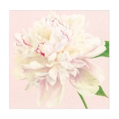 Caspari Paper Luncheon Napkins|Duchess Peonies Paper Luncheon Napkins in Blush - 20 Per Package
