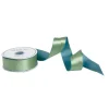 Caspari Christmas Ribbons & Bows|Ribbons & Bows|Duck Egg & Celadon Reversible Satin Wired Ribbon - 10 Yard Spool