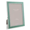 Addison Ross Pictures, Frames & Clocks|Duck Egg Enamel 5" x 7" Picture Frame with Silver Trim - 1 Each