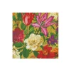 Caspari Paper Cocktail Napkins|Dutch Floral Gold Cocktail Napkins - includes 20 Cocktail Napkins