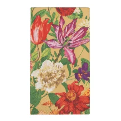 Caspari Paper Guest Towels|Dutch Floral Gold Guest Towels - includes 15 Guest Towels