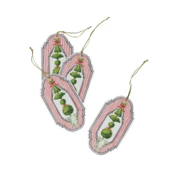 Caspari Christmas Gift Tags & Labels|Gift Tags & Enclosure Cards|Eloise Gift Tags - 4 Per Package