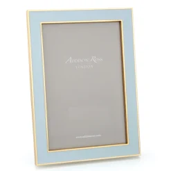 Addison Ross Mother'S Day|Pictures, Frames & Clocks|Enamel & Gold 4" x 6" Picture Frame in Powder Blue - 1 Each