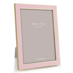 Addison Ross Valentine'S Day|Pictures, Frames & Clocks|Enamel & Gold 5" x 7" Picture Frame in Soft Pastel Pink - 1 Each