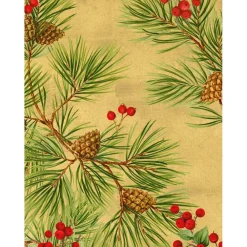 Personalization by Caspari Personalized Holiday Cards|Personalized Christmas Cards|Evergreen and Berries Personalized Christmas Cards