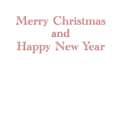 Caspari Greeting Cards|Evergreen Wreath With Red Ribbon Foil C-Sized Christmas Cards Pack in Cello - 5 Cards & 5 Envelopes