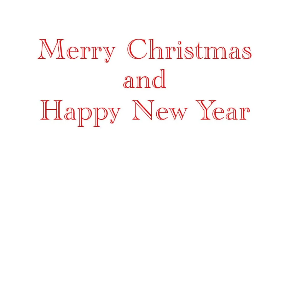 Caspari Greeting Cards|Evergreen Wreath With Red Ribbon Foil C-Sized Christmas Cards Pack in Cello - 5 Cards & 5 Envelopes