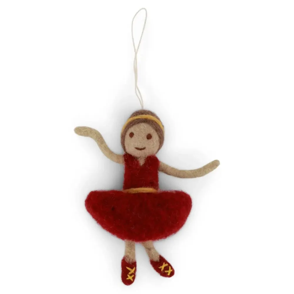 Gry & Sif Ornaments|Felt Ornament Set - Ballerina and Nutcracker