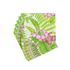 Caspari Boxed Cocktail Napkins|Fern Garden Boxed Cocktail Napkins - 40 Per Box
