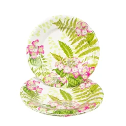 Caspari Paper Salad And Dessert Plates|Fern Garden Salad & Dessert Plates - 8 Per Package