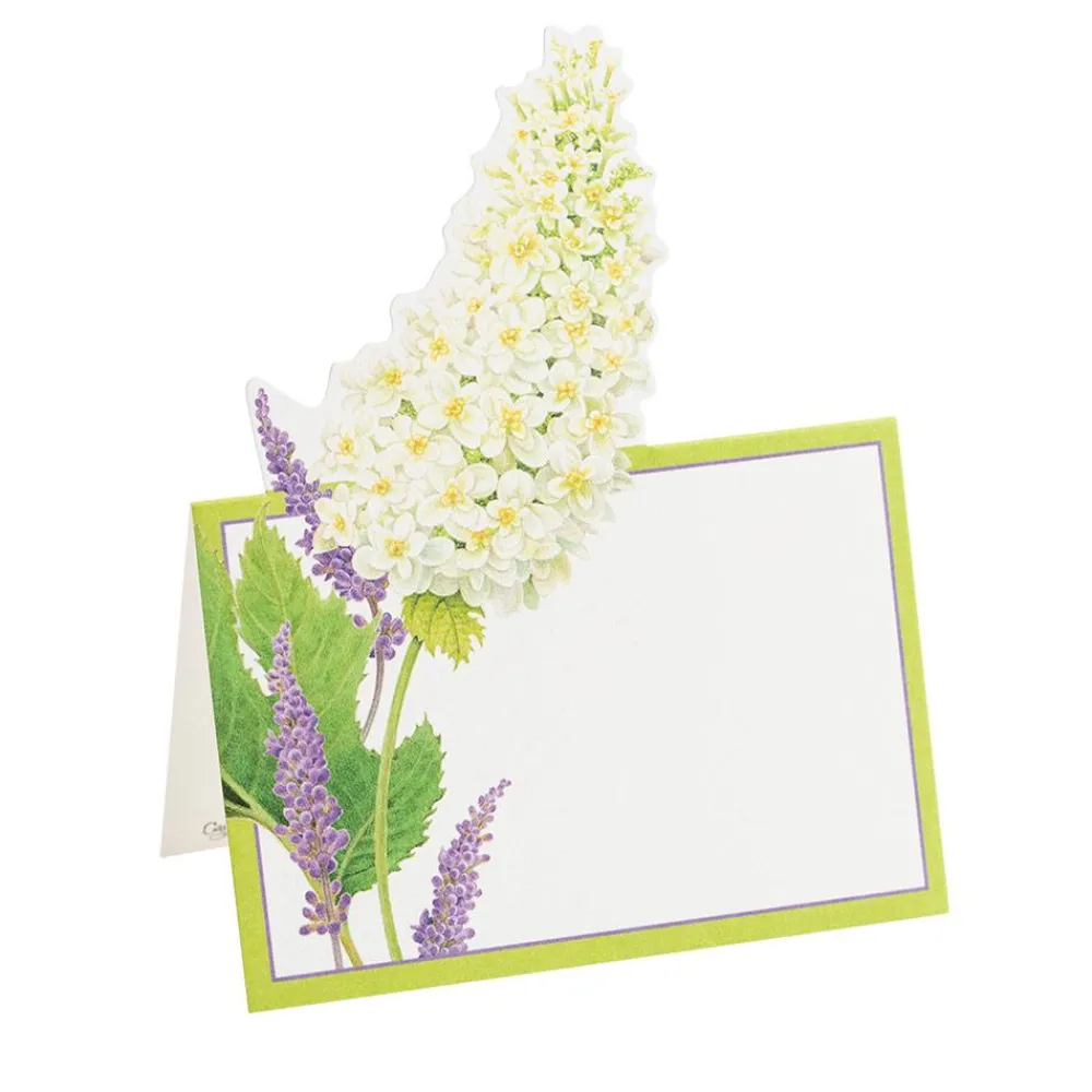 Caspari Place Cards|Fleurs De Mariage White Place Cards Die Cut Package 8 In
