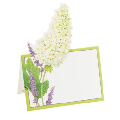 Caspari Place Cards|Fleurs De Mariage White Place Cards Die Cut Package 8 In
