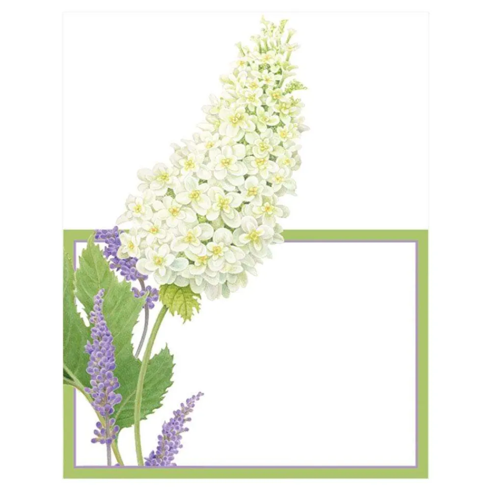 Caspari Place Cards|Fleurs De Mariage White Place Cards Die Cut Package 8 In