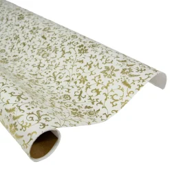 Caspari Christmas Wrapping Paper|Wrapping Paper|Flora Scrollwork Gift Wrap - One 30" X 8' Roll