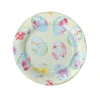Caspari Easter|Paper Salad And Dessert Plates|Floral Decorated Eggs Paper Salad & Dessert Plates - 8 Per Package