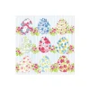 Caspari Easter|Paper Cocktail Napkins|Floral Easter Eggs Paper Cocktail Napkins - 20 Per Package