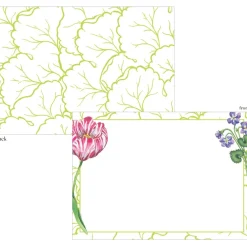 Caspari Correspondence Cards|Floral Majolica Correspondence Cards - 12 Card & Envelopes