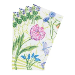 Caspari Paper Guest Towels|Floral Majolica Guest Towel Napkins - 15 Per Package