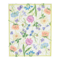 Caspari Paper Guest Towels|Floral Majolica Guest Towel Napkins - 15 Per Package
