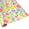 Caspari Wrapping Paper|Floral Trellis Gift Wrap - 1 Continuous Roll of Wrapping Paper