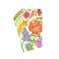 Caspari Paper Guest Towels|Floral Trellis Guest Towel Napkins - 15 Per Package
