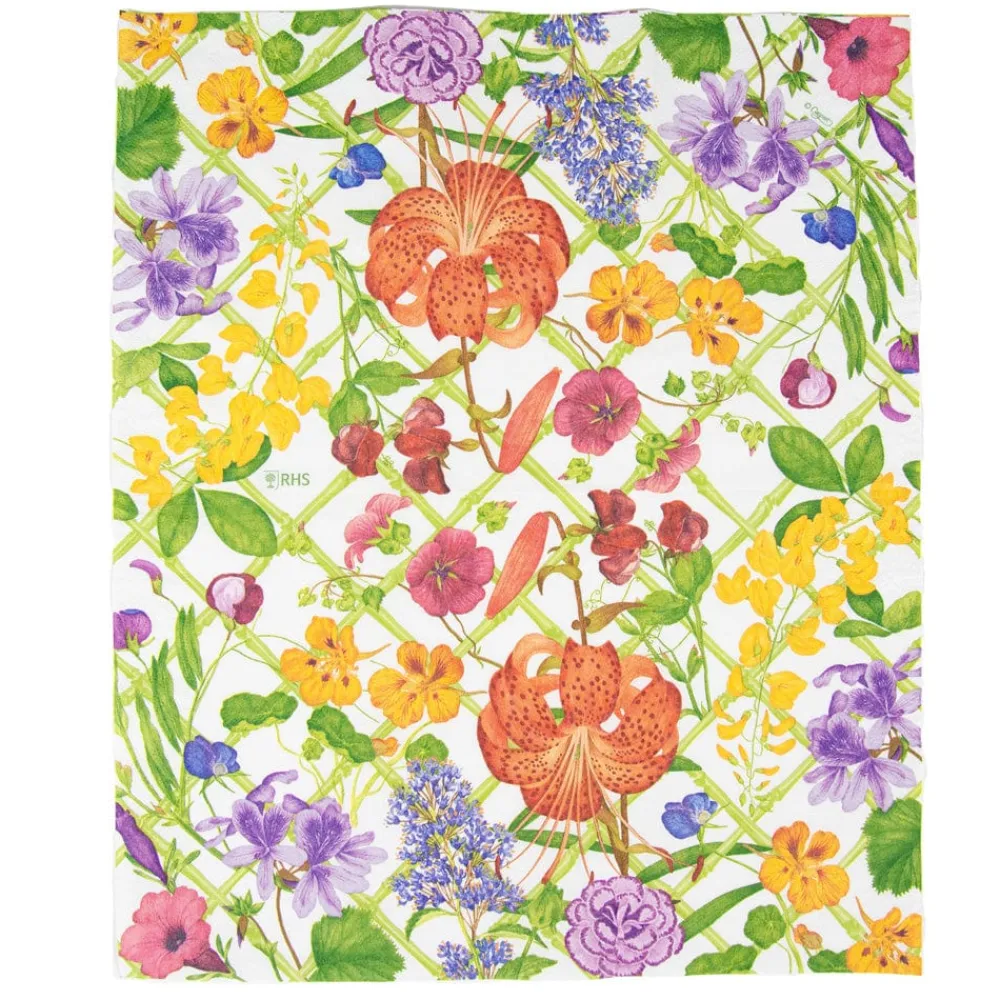 Caspari Paper Guest Towels|Floral Trellis Guest Towel Napkins - 15 Per Package