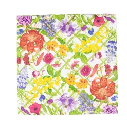 Caspari Paper Luncheon Napkins|Floral Trellis Luncheon Napkins - 20 Per Package