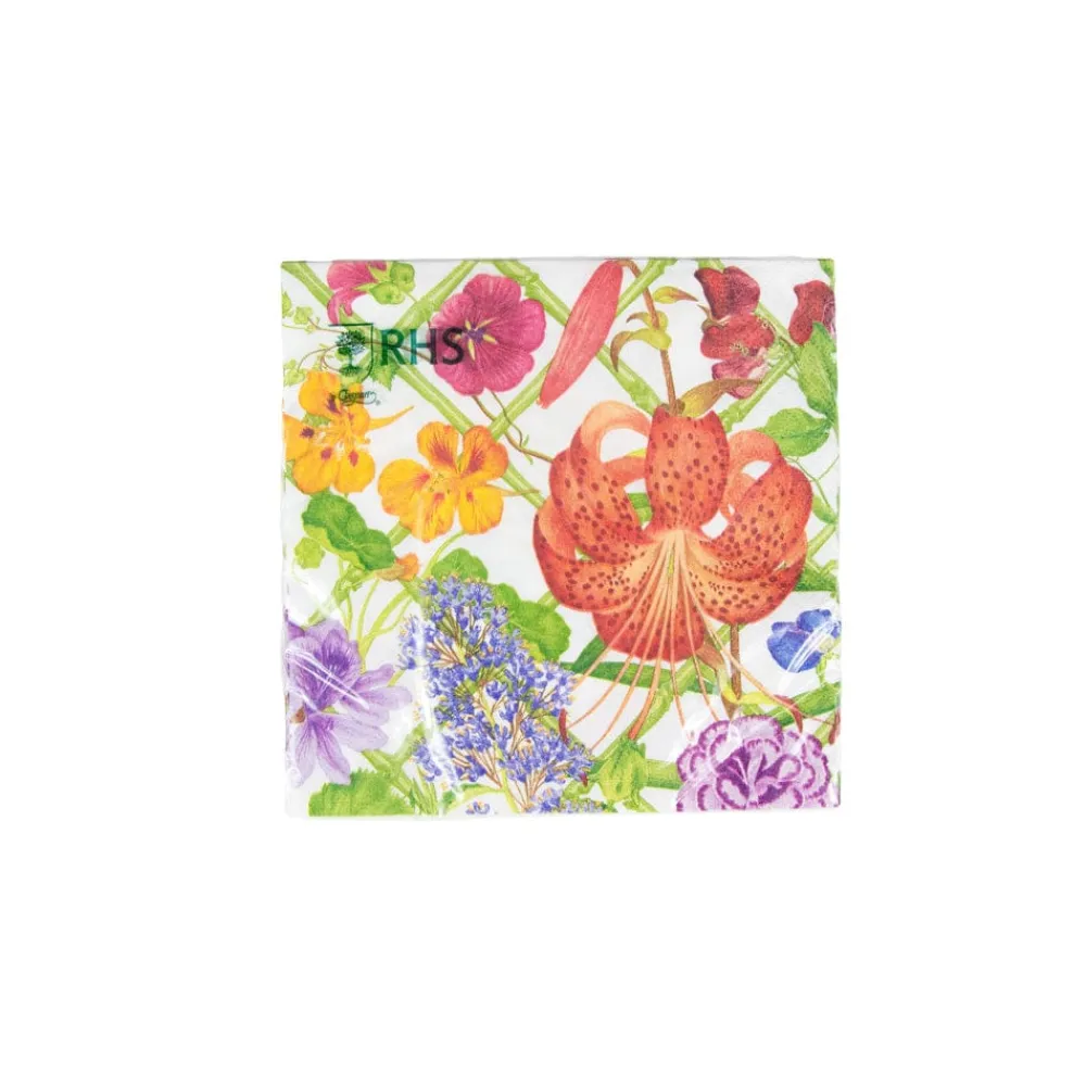 Caspari Paper Luncheon Napkins|Floral Trellis Luncheon Napkins - 20 Per Package