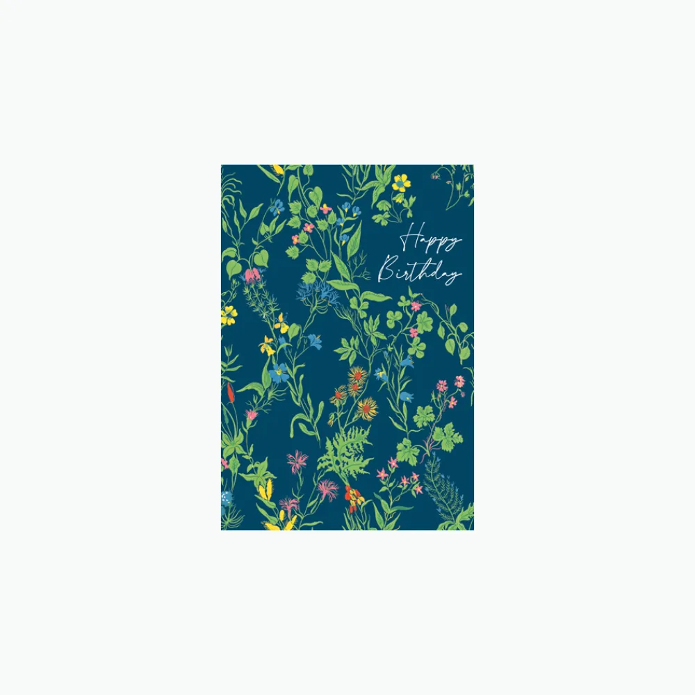 Caspari Greeting Cards|Floral Whimsy Birthday - Set Of Six Greeting Cards And Envelopes