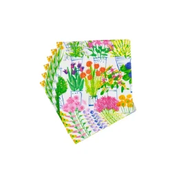 Caspari Bridal Shower|Boxed Cocktail Napkins|Flower Market Boxed Cocktail Napkins - 40 Per Box