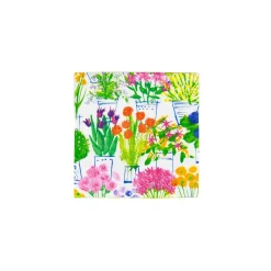 Caspari Bridal Shower|Boxed Cocktail Napkins|Flower Market Cocktail Napkins - 20 Per Package