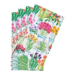 Caspari Paper Guest Towels|Flower Market Guest Towel Napkins - 15 Per Package