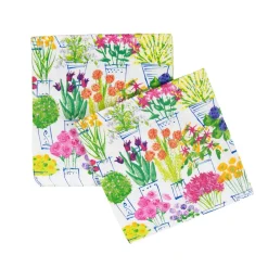 Caspari Bridal Shower|Paper Luncheon Napkins|Flower Market Luncheon Napkins - 20 Per Package