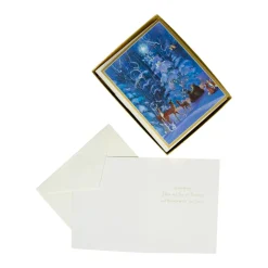 Caspari Christmas And Holiday Cards|Boxed Holiday Cards|Forest Animals & Tree Boxed Christmas Cards - 15 Christmas Cards and Envelopes