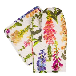 Caspari Kitchen Essentials|Foxgloves Oven Mitts And Pot Holders Set - 1 Piece Of Each