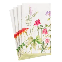 Caspari Paper Guest Towels|French Floral Paper Guest Towel Napkins - 15 Per Package