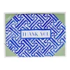 Caspari Thank You Notes|Fretwork Blue Thank You Notes - 8 Note Cards And Envelopes
