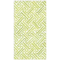 Caspari Easter|Paper Guest Towels|Fretwork Paper Guest Towel Napkins in Moss Green - 15 Per Package