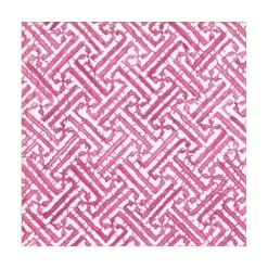 Caspari Paper Luncheon Napkins|Fretwork Paper Luncheon Napkins in Fuchsia - 20 Per Package