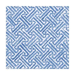 Caspari Graduation Celebration|Paper Luncheon Napkins|Fretwork Paper Luncheon Napkins in Blue - 20 Per Package