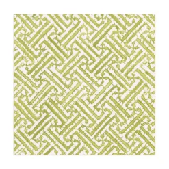 Caspari Easter|Paper Luncheon Napkins|Fretwork Paper Luncheon Napkins in Moss Green - 20 Per Package