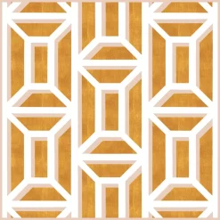 Caspari Lacquerware|Graduation Celebration|Garden Gate Lacquer Square Tray in White & Gold - 1 Each