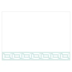 Caspari Correspondence Cards|Garden Gate Light Blue Correspondence Cards - 12 Per Package